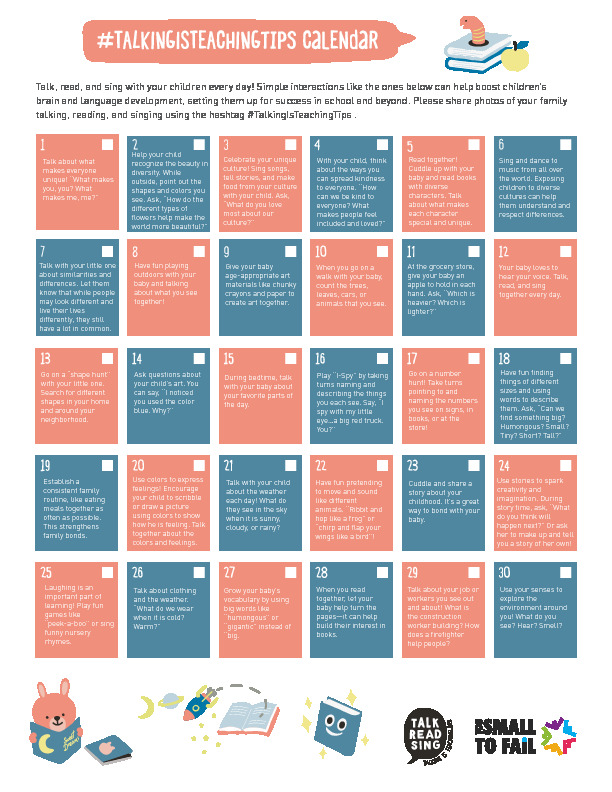 Calendar of Everyday Impactful Moments - English