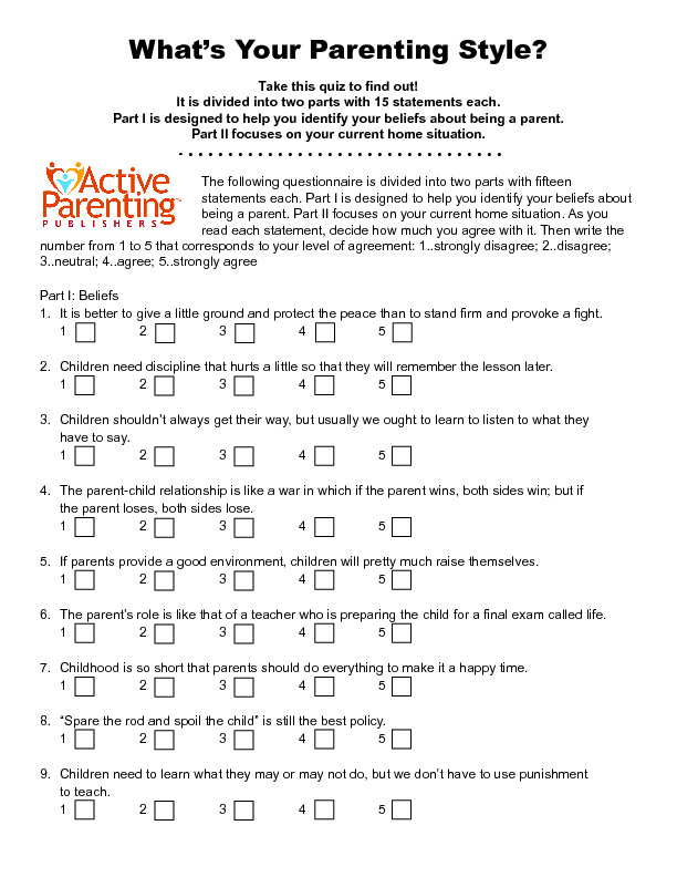 Parenting Style Quiz