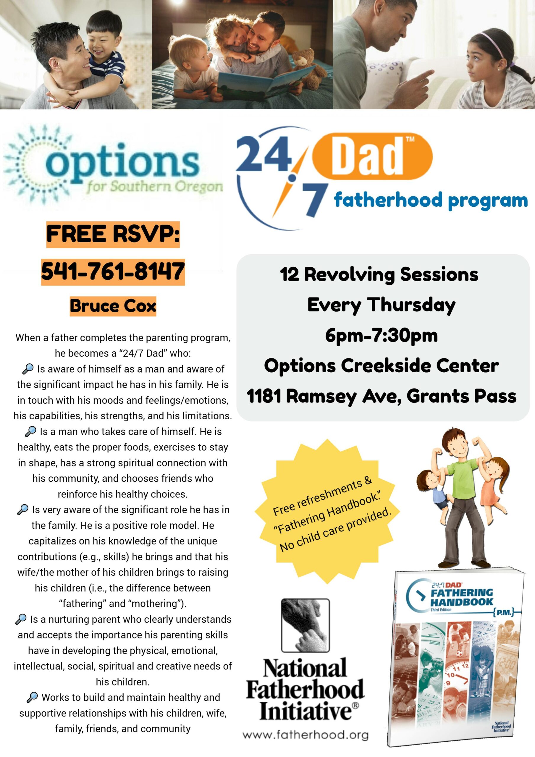 Fatherhood class flyer